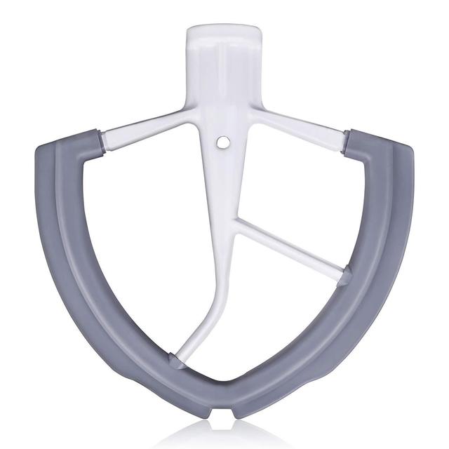 6 QT Flex Edge Beater for KitchenAid Bowl-Lift Stand Mixer for 6 Quart Bowls, Flat Beater with Silicone Edges