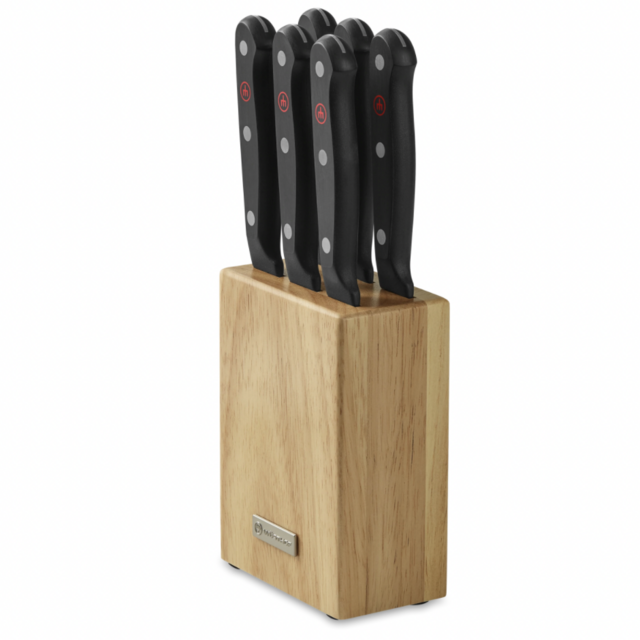 Gourmet 7-Piece Steak Knife Block Set