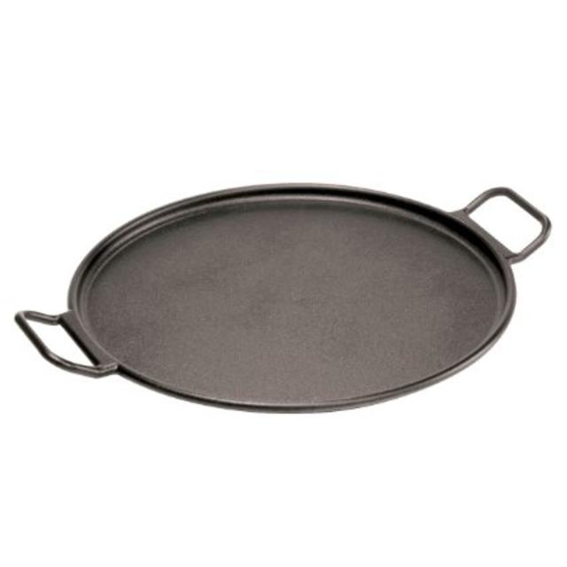 Lodge Pro-Logic Cast Iron Pizza Pan, Black, 14-inch