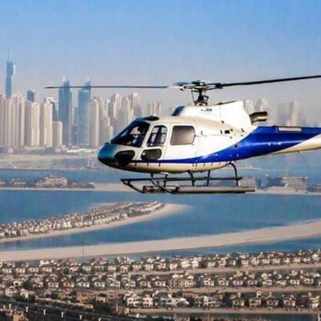Helicopter ride in Dubai