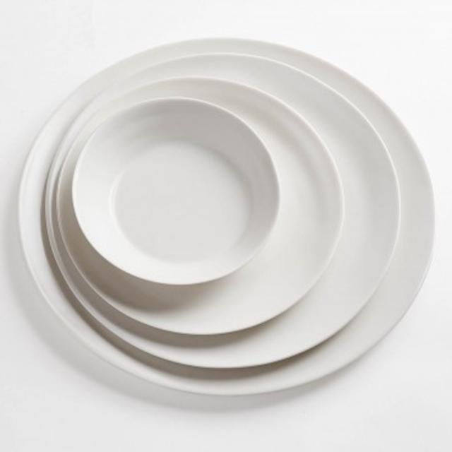 Ripple White Plates