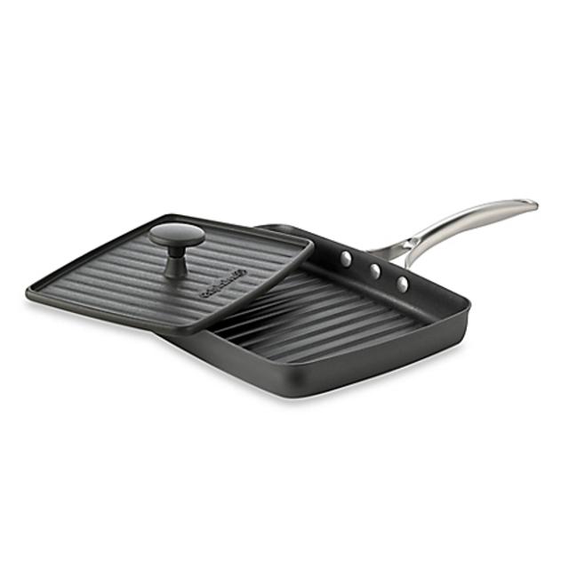 Calphalon® Unison™ Sear Nonstick Grill Pan & Cast Iron Press
