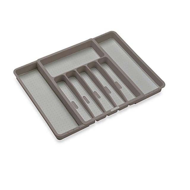 madesmart Expandable Cutlery Tray in Grey