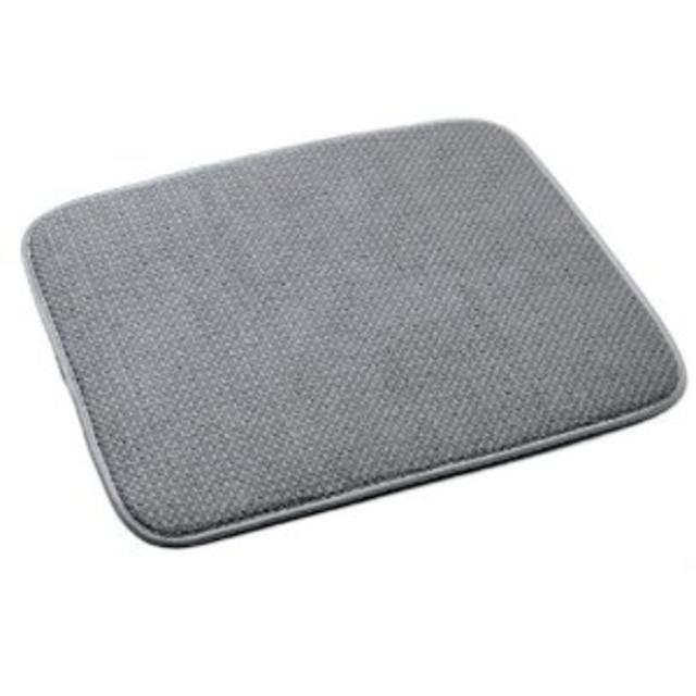 Norpro 16 by 18-Inch Microfiber Dish Drying Mat, Gray