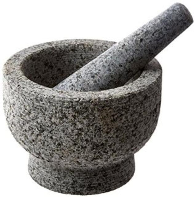 Jamie Oliver Mortar and Pestle, Unpolished Granite, 6 Inch