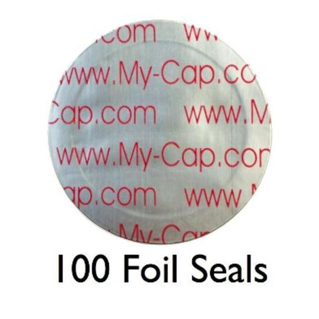 100 Foil Seals to Reuse Your Keurig Rivo Packs and Lavazza Capsule Pods