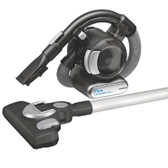 BLACK+DECKER BDH2020FLFH MAX Lithium Flex Vacuum with Stick Vacuum Floor Head and Pet Hair Brush, 20-volt