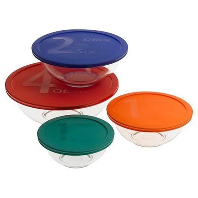 Pyrex Smart Essentials 8-Piece Mixing Bowl Set
