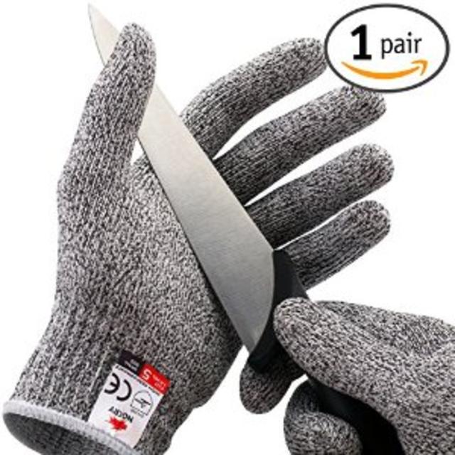 NoCry Cut Resistant Gloves - High Performance Level 5 Protection, Food Grade. Size Medium,