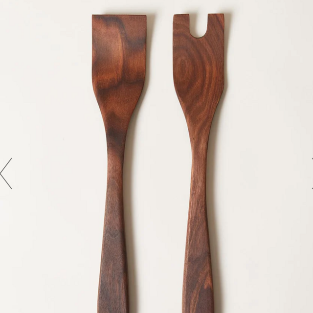 CRAFTED SALAD SERVERS - WALNUT