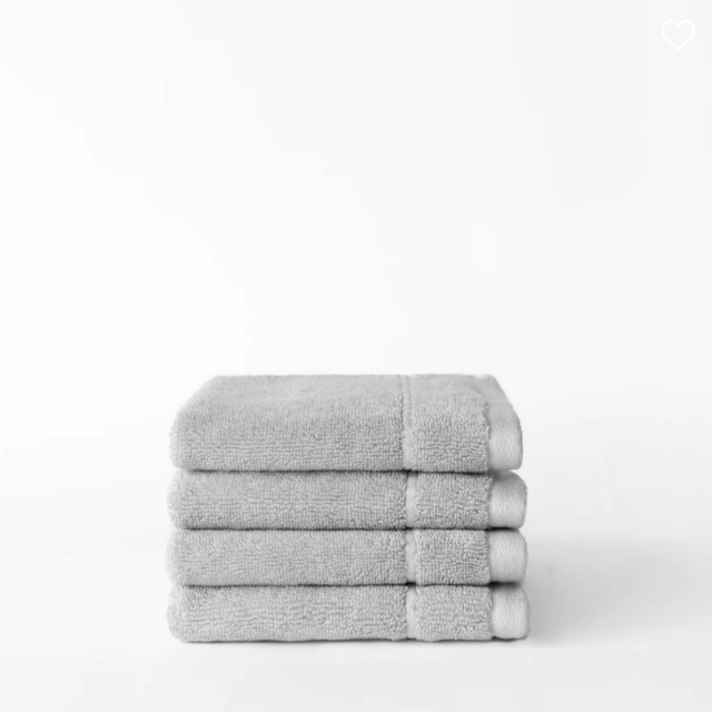 Premium Plush Washcloths - Light Grey