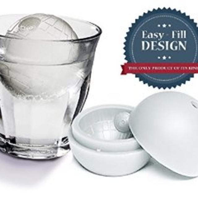 Star Wars Inspired Death Star Ice Cube - Best Quality Ice Cube Mold + Bonus E-book - Exclusive Easy Fill Mold - Make Ice Spheres for Whiskey, Hard Candy, Soap, Candles, Crayons, Candy Melts, & More