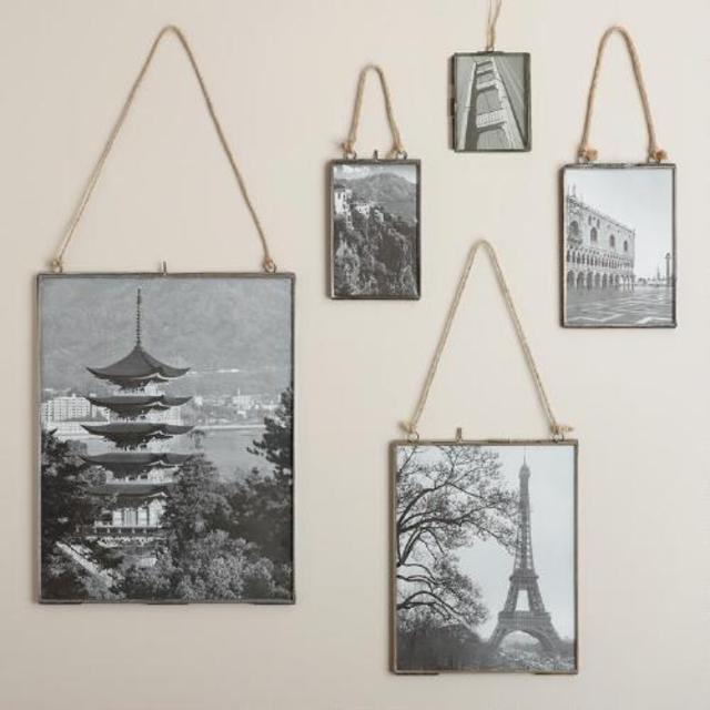 Antique Zinc Metal Vertical Reese Frame 8x10