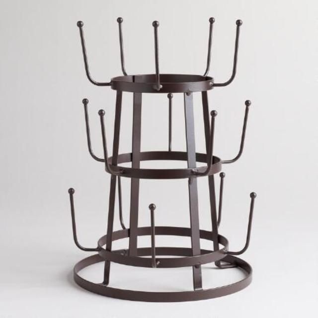 Wire 3-Tier Glass Drying Rack