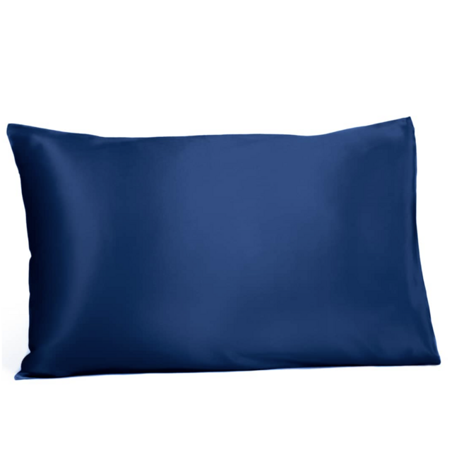 19 Momme 100% Pure Mulberry Silk Pillowcase, King Size in Navy