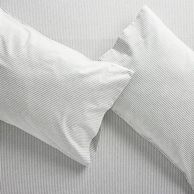 Stripe Flannel Pillowcases Standard Pair
