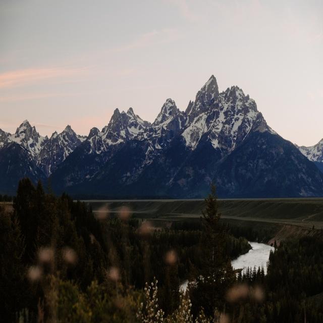 60x40 Framed Photo of the Teton Mountains