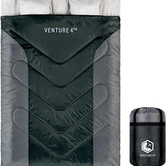 VENTURE 4TH Backpacking Sleeping Bag – Lightweight Warm & Cold Weather Sleeping Bags for Adults, Kids & Couples – Ideal for Hiking, Camping & Outdoor Adventures – Single, XXL and Double Sizes