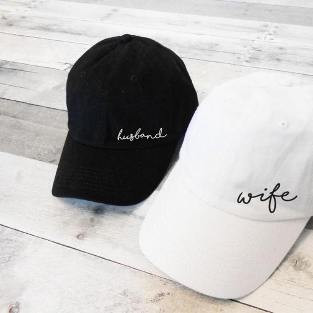 Husband and Wife Hats, Husband Dad Hat, Wife Dad Hat, Honeymoon Dad Hats, Just Married Hats, Husband Wife Dad Hats, Cute Vacation Hats