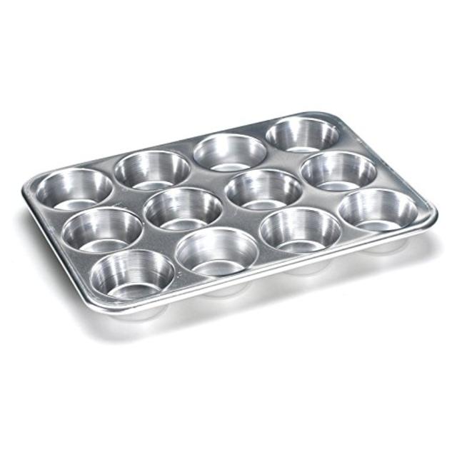 Nordic Ware Natural Aluminum Commercial Muffin Pan, 12 Cup