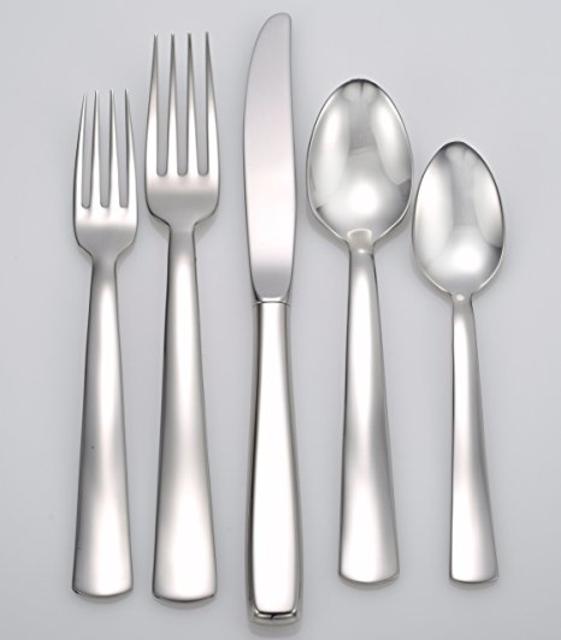 Liberty Tabletop: Modern America 45-piece 18/10 Flatware Set Service for 8, Includes Serving Pieces