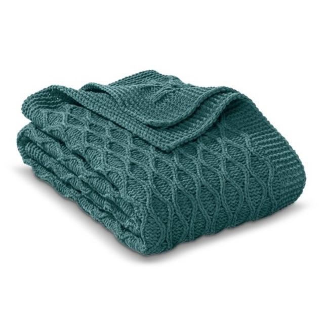 Threshold™ Chenille Wave Throw-White