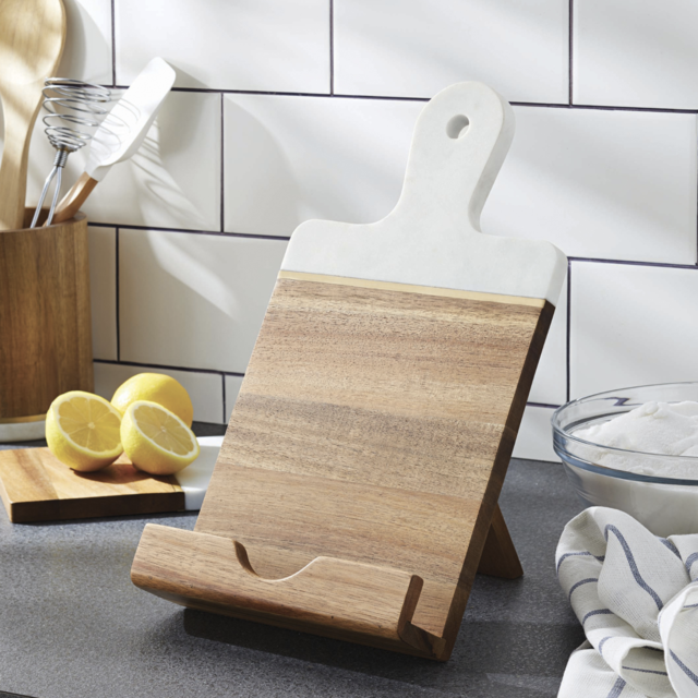 Acacia and Marble Cookbook Holder - Walmart
