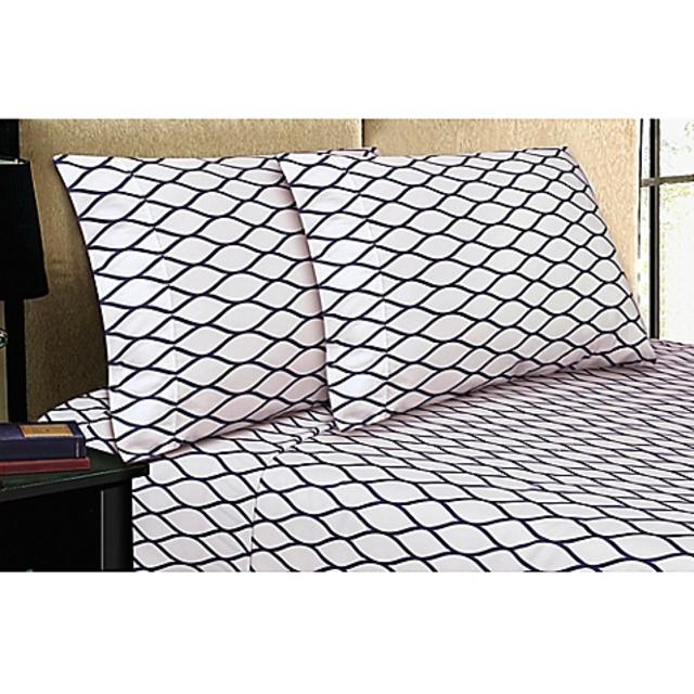 Micro Lush Microfiber Queen Sheet Set in Blue
