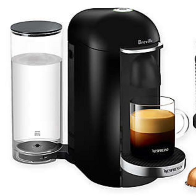 Nespresso® by Breville® VertuoPlus Deluxe Coffee and Espresso Maker Bundle in Black