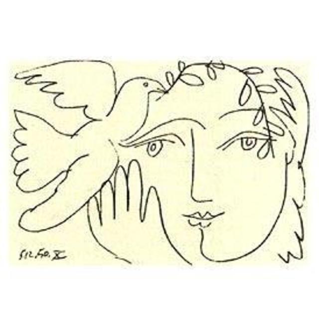 Print of Picasso's 'Face of Peace'