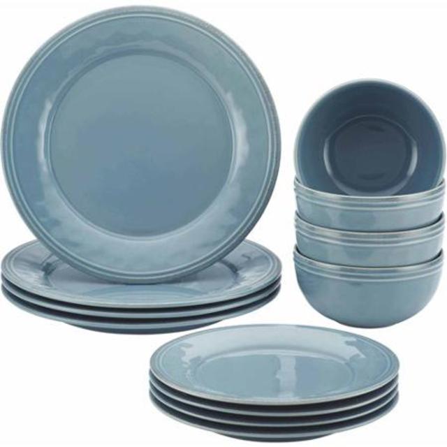Rachael Ray Cucina 12-Piece Stoneware Dinnerware Set