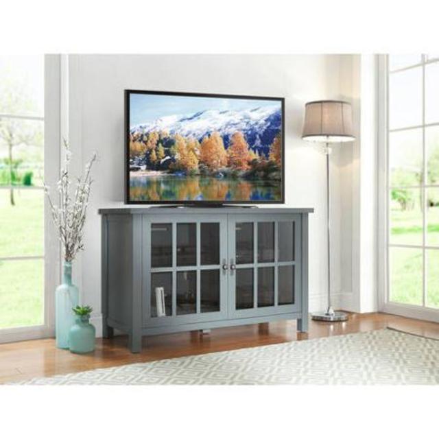 Better Homes and Gardens Oxford Square Blue TV Stand and Console for TVs up to 55"