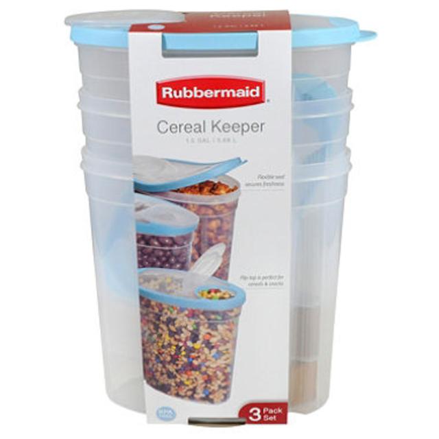 Rubbermaid Cereal Keeper 3-Pack - Assorted Colors