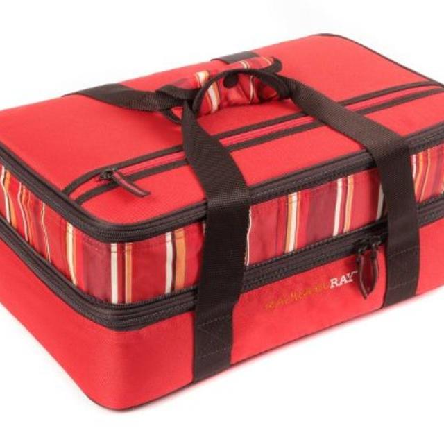 Rachael Ray Expandable Lasagna Lugger, Red