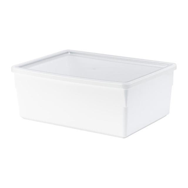 TILLSLUTA				Dry food jar with lid, white