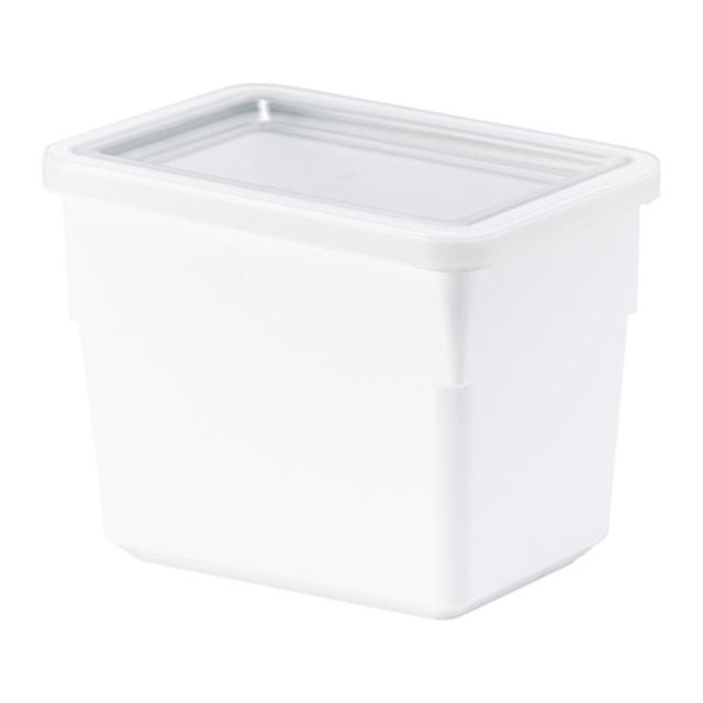 TILLSLUTA				Dry food jar with lid, white