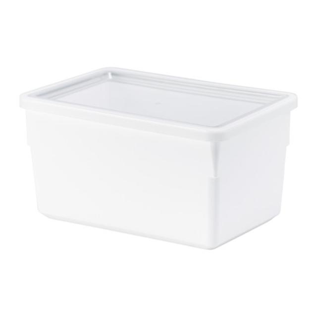 TILLSLUTA				Dry food jar with lid, white