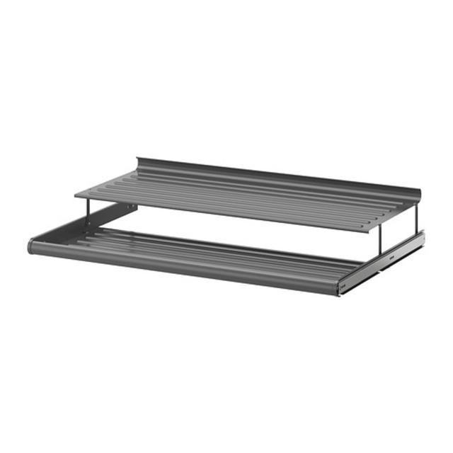 KOMPLEMENT				Pull-out shoe shelf, dark gray