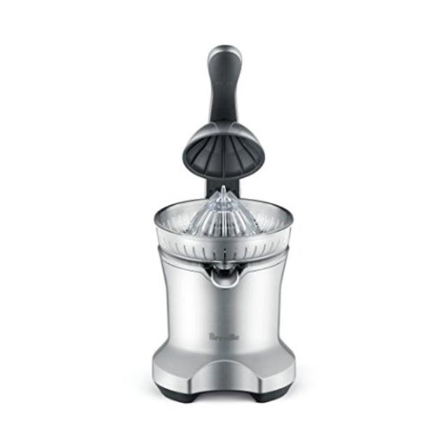 Breville BCP600SIL Motorized Citrus Press Juicer, Silver