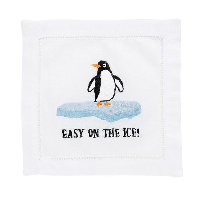 Easy on the Ice Cocktail Napkins (Set of 4)
