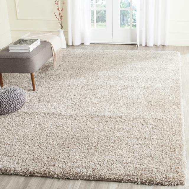 Safavieh California Cozy Solid Beige Shag Rug (8' x 10')