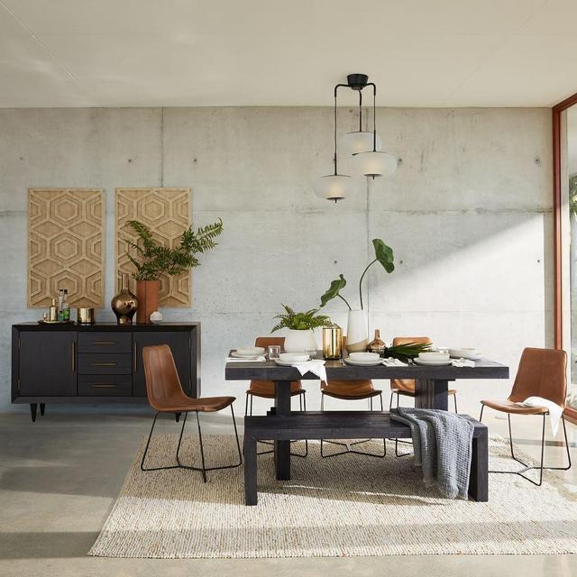 Mini Pebble Wool Jute Rug, 5x8 in Natural/Alabaster