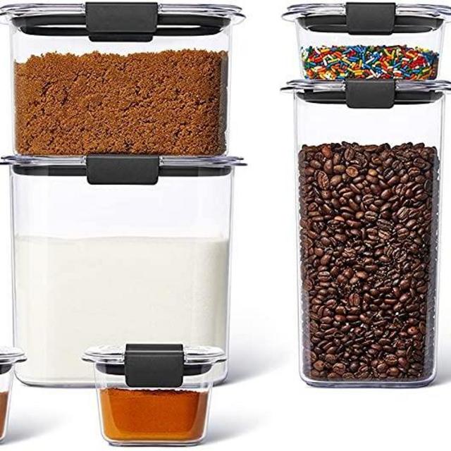 Set of 10- Rubbermaid Brilliance Pantry Organization & Food Storage Containers with Airtight Lids, Set of 10 (20 Pieces Total)