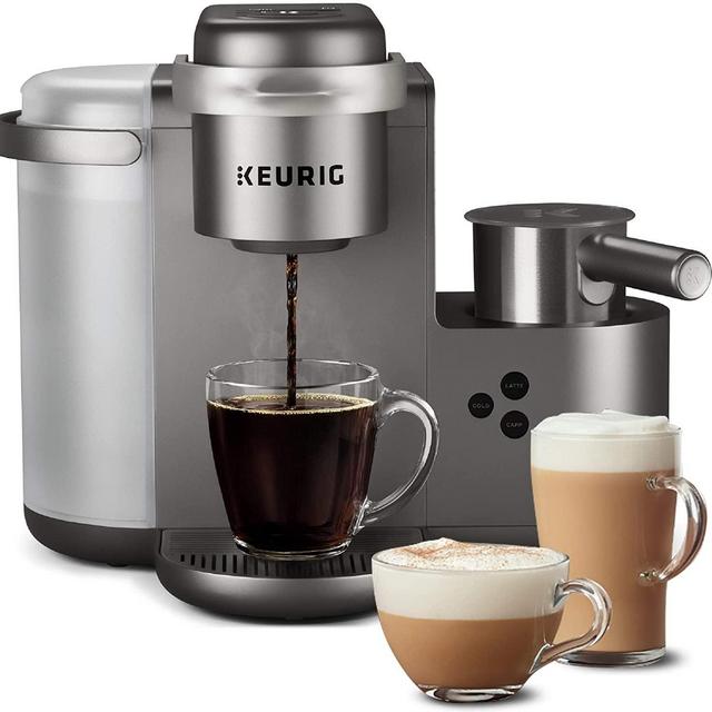 Keurig K-Cafe Special Edition Single Serve K-Cup Pod Coffee, Latte and Cappuccino Maker, Comes with Dishwasher Safe Milk Frother, Shot Capability, Nickel