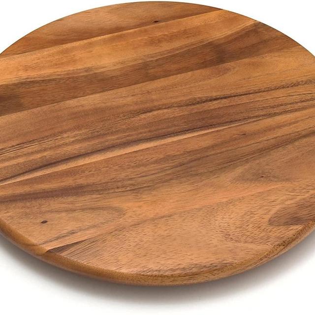 18" Lazy Susan Kitchen Turntable Lipper International Acacia Wood