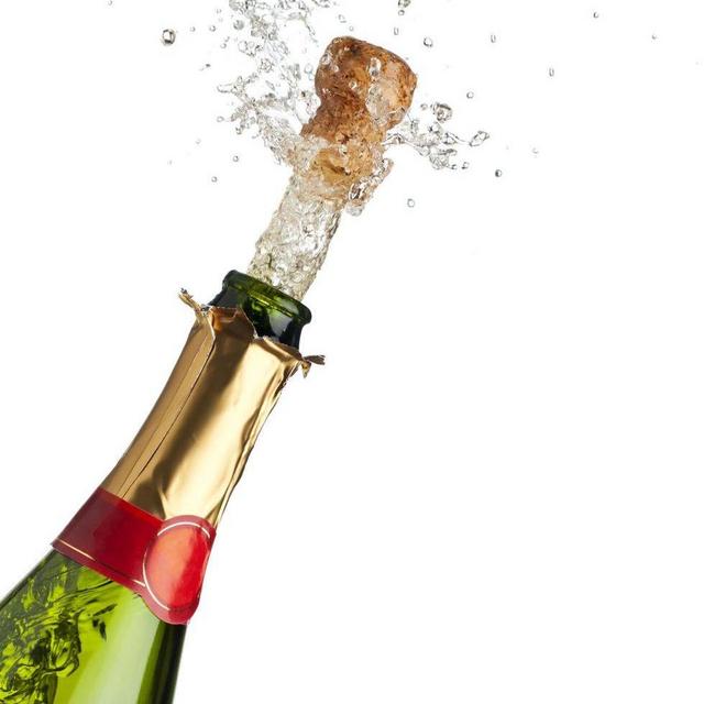 Bottle of Champagne in Cinque Terre