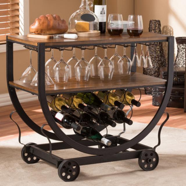 Baxton Studio 10 Bottle Floor Wine Rack                        by                    Wholesale Interiors