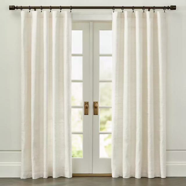 Silvana Ivory Silk 48"x96" Curtain Panel