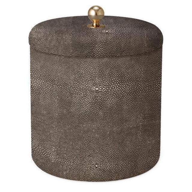 Aerin Shagreen Ice Bucket, Chocolate