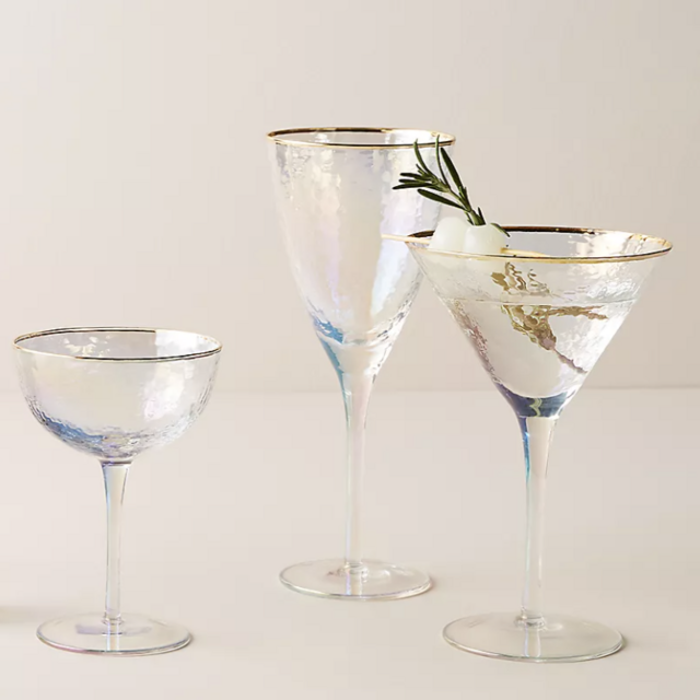 Lustered Wine Glasses, Set of 4